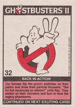 1989 Topps Ghostbusters II #32 Back in Action! Back