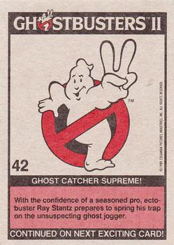 1989 Topps Ghostbusters II #42 Ghost Catcher Supreme! Back