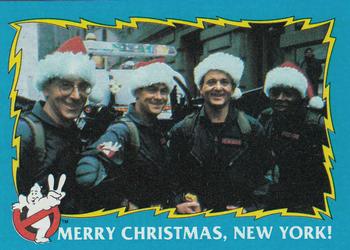 1989 Topps Ghostbusters II #44 Merry Christmas, New York! Front