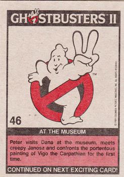 1989 Topps Ghostbusters II #46 At the Museum Back