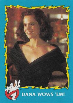 1989 Topps Ghostbusters II #54 Dana Wows 'Em! Front