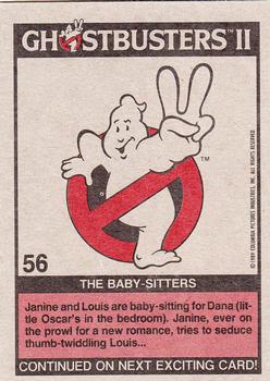 1989 Topps Ghostbusters II #56 The Baby-Sitters Back