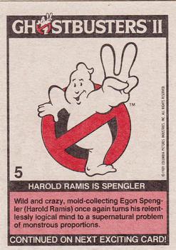 1989 Topps Ghostbusters II #5 Harold Ramis Is Spengler Back