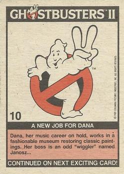 1989 Topps Ghostbusters II #10 A New Job for Dana Back