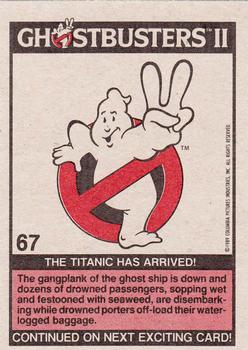 1989 Topps Ghostbusters II #67 The Titanic Has Arrived! Back