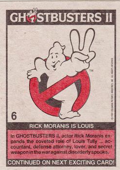1989 Topps Ghostbusters II #6 Rick Moranis Is Louis Back