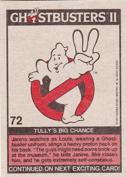 1989 Topps Ghostbusters II #72 Tully's Big Chance Back