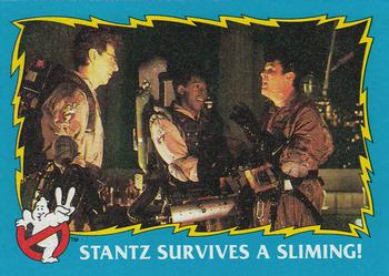 1989 Topps Ghostbusters II #79 Stantz Survives a Sliming! Front