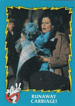 1989 Topps Ghostbusters II #8 Runaway Carriage! Front