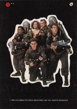 1989 Topps Ghostbusters II - Stickers #10 Left Row 5 puzzle piece Front