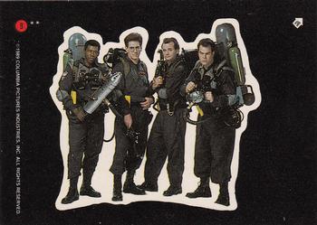 1989 Topps Ghostbusters II - Stickers #9 Right Row 5 puzzle piece Front