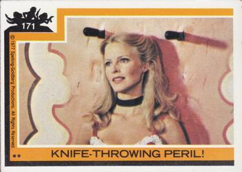 1977 Topps Charlie's Angels #171 Knife Throwing Peril! Front