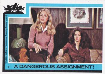 1977 Topps Charlie's Angels #242 A Dangerous Assignment! Front