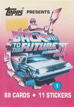 1989 Topps Back to the Future Part II #1 The Return of Marty McFly Front