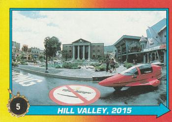 1989 Topps Back to the Future Part II #5 Hill Valley, 2015 Front