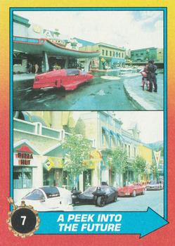 1989 Topps Back to the Future Part II #7 A Peek Into the Future Front