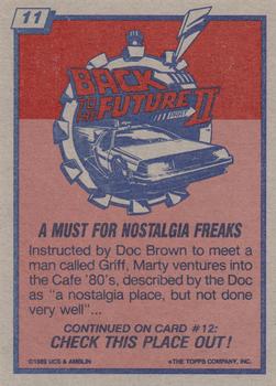 1989 Topps Back to the Future Part II #11 A Must for Nostalgia Freaks Back