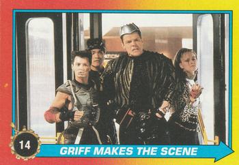 1989 Topps Back to the Future Part II #14 Griff Makes the Scene Front