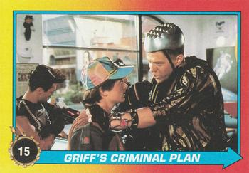 1989 Topps Back to the Future Part II #15 Griff's Criminal Plan Front
