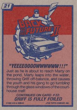 1989 Topps Back to the Future Part II #21 Yeeeeoooowwwwww!!! Back