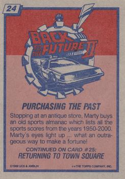 1989 Topps Back to the Future Part II #24 Purchasing the Past Back