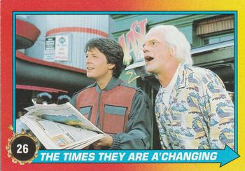 1989 Topps Back to the Future Part II #26 The Times They Are A'Changing Front