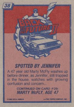 1989 Topps Back to the Future Part II #38 Spotted By Jennifer Back