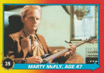 1989 Topps Back to the Future Part II #39 Marty McFly, Age 47 Front