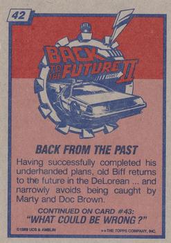 1989 Topps Back to the Future Part II #42 Back from the Past Back
