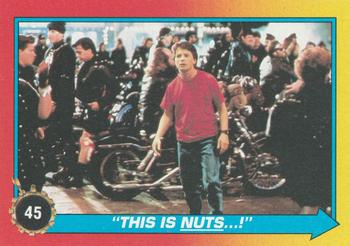 1989 Topps Back to the Future Part II #45 This Is Nuts ...! Front