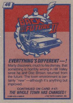1989 Topps Back to the Future Part II #46 Everything's Different --! Back