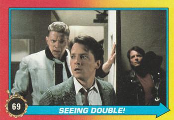 1989 Topps Back to the Future Part II #69 Seeing Double! Front