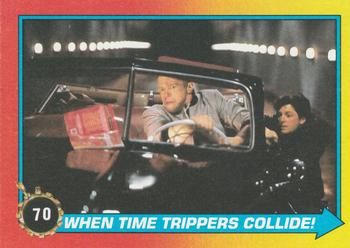 1989 Topps Back to the Future Part II #70 When Time Trippers Collide! Front
