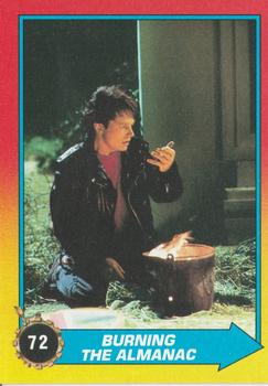 1989 Topps Back to the Future Part II #72 Burning the Almanac Front