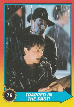 1989 Topps Back to the Future Part II #76 Trapped In the Past! Front