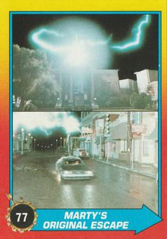 1989 Topps Back to the Future Part II #77 Marty's Original Escape Front