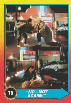 1989 Topps Back to the Future Part II #78 No...Not Again!! Front