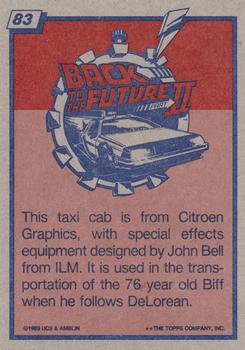 1989 Topps Back to the Future Part II #83 Taxi Cab Back