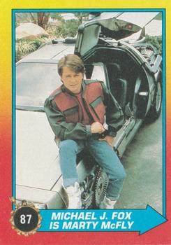 1989 Topps Back to the Future Part II #87 Michael J. Fox Is Marty McFly Front