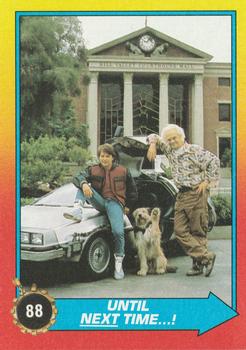 1989 Topps Back to the Future Part II #88 Until Next Time ...! Front