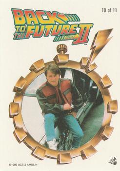 1989 Topps Back to the Future Part II - Stickers #10 Puzzle 5th row right Front