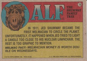 1988 Topps ALF 2nd Series #79 What can I tell you? The girl who sold me this shirt was very cute! Back