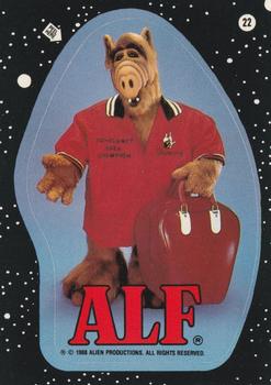 1988 Topps ALF 2nd Series - Stickers #22 Puzzle Column 1 Row 4 Front