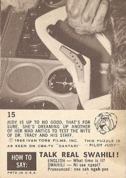 1966-67 Philadelphia Daktari #15 Monkey business Back