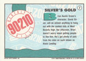 1991 Topps Beverly Hills 90210 #7 Silver's Gold Back