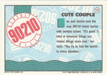 1991 Topps Beverly Hills 90210 #11 Cute Couple Back