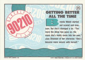 1991 Topps Beverly Hills 90210 #25 Getting Better All the Time Back