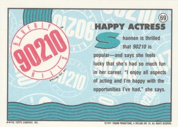 1991 Topps Beverly Hills 90210 #69 Happy Actress Back