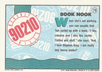 1991 Topps Beverly Hills 90210 #79 Book Nook Back