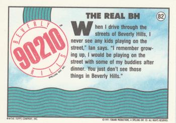 1991 Topps Beverly Hills 90210 #82 The Real BH Back